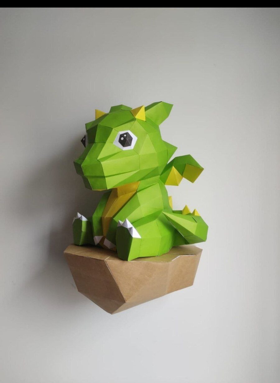 Dragón low-poly terminado