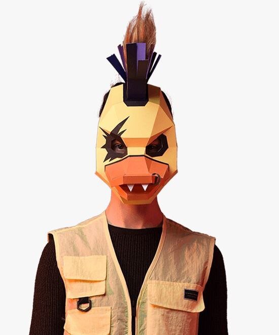 Máscara papercraft